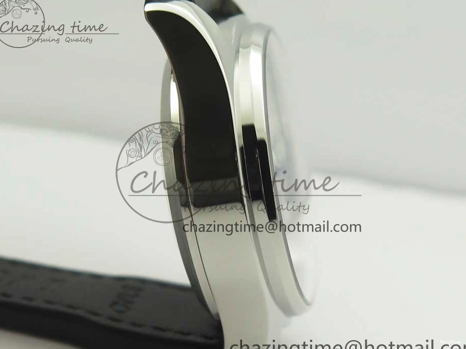 MIROTIME 0126 Pilot Chrono 377725 SS ZF 1:1 Best Edition White Dial on Black Leather Strap A Soft 7183